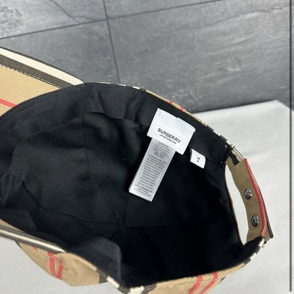 Burberry Stripe Letter Combination Baseball Hat - Picture 4 of 4